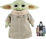 Star Wars RC Grogu Plush Toy, 12-in Soft Body Doll from The Mandalorian with Remote-Controlled Motion ​​​