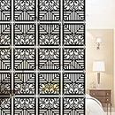 OLIVE TREE Room Partitions Hanging Room Divider Panel Modern Hanging Screen Partition for Decorating Bedding, Dining, Study and Sitting Living -Room, Hotel - Black-6021