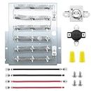 HomTop 503978 Dryer Heating Element Kit Replacement for Whirlpool Maytag Speed Queen Admiral Crosley and Magic Chef Replaces Part Number: 503404 510329 510325P 61927 61928 61929 14218929 Y503978