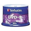Verbatim 4.7GB up to16x Branded Recordable Disc DVD+R - 50 Disc Spindle 95037