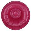 Indoor Inflatable Sofa Single Sofa, Flocking Comfortable for Reading Leisure Garden Home(Red)