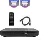 KCR Lecteur pour TV, DVD/CD/MP3/ avec Port USB, Sortie HDMI et AV (câble HDMI et AV Inclus), télécommande
