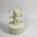 Baby’s 1st Music Box Bear Department 56 Porcelain Vintage Brahms Lullaby