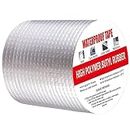 KriVat Waterproof duct Tape Leakage Repair Best Solution Strong waterproof tape for roofing for Pipe Aluminium Foil Sealing Butyl Rubber Tape plumbing,Surface Crack (4-inch *5M (Pack Of 2))