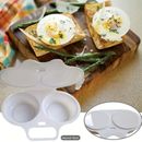 2pcs Home Kitchen Gadget Microwave Poached Egg Quick Steamer Cooking Egg Cooker