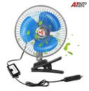 Fan Portable Dashboard Car Cooling Oscillating Vehicle Auto Clip On 8'' 20cm 12V
