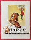Publicité presse 1950 Chaussures MARCO illustrateur Jean HERVEY - Meubles LELEU