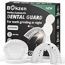 4 Pack Upgraded Mouth Guard for Grinding Teeth with Fitting Tray, (Slightly Smaller) Standard Size, Comfortable Night Guards for Teens & Adults, Professional Mouthguards for Clenching Teeth