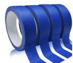 Automotive Masking Tape Blue Refinish Masking Tape Auto Body Paint Tape 4 Rolls