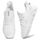 DaoLxi Running Shoes for Men Sneakers Slip on Walking Gym Casual Tennis White Size 12 Training Comfortable Sport Workout Cross Trainer Shoe
