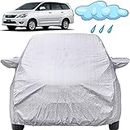 Autofact Waterproof Car Body Cover Compatible with Toyota Innova (2000 to 2016) with Mirror Pockets (Shinning Silver)
