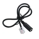 1PC Phone Adapter rj11 to 3.5 female Adapter Convertor Cable PC Computer Headset Telephone