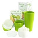 Shakin' Juicer Saftpresse & Entsafter – Handlich, robust & BPA-frei – Vielseitiger Entsafter für Gemüse und Obst – Zitruspresse spülmaschinenfest – Made in Germany