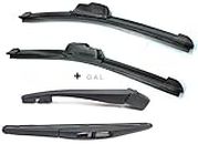 Gopinath Autolink Frameless Wiper + Rear Wiper ARM with Blade Compatible with Ritz Set of 4