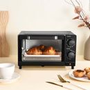 4 Slice Toaster Oven with 3 Setting, Baking Rack and Pan, Black，New by Mainstays