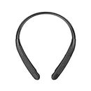 LG TONE Wireless Stereo Headset with Retractable Earbuds NP3, Black, Small