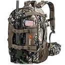 YVLEEN Hunting Backpack, Waterproof Camo Hunting Packs for Men, Durable Large Capacity Hunting Day Pack for Rifle Bow Gun