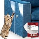 Rwoyurr Cat Scratch Furniture Protector, 10 Pack XXL Couch Protectors from Cat Scratching, Anti Scratch Sofa Protector Deterrent Guard Shield Clear Adhesive Cat Training Tape Plastic Cover