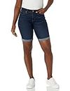 Signature by Levi Strauss & Co. Gold Label Women's Mid-Rise Bermuda Shorts, Stormy Sky, 22