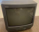 Sony KV-13M40 13" Trinitron CRT Color TV for Retro Gaming Tested Works