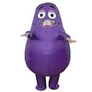Grimace Costume Inflatable Suit Birthday Halloween Cosplay Mascot (kids height 100-155cm)