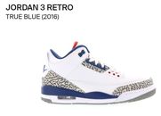 Jordan 3 Retro OG True Blue 2016. Size 15US. Brand New In The Box. DS