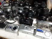 Lot of 15 Digital Cameras Panasonic Olympus Casio Kodak Canon