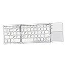 FASHIONMYDAY Ultra Slim Wireless Bluetooth Foldable Keyboard and Touchpad Silver | Computers & Accessories|Accessories & Peripherals|Keyboards, Mice & Input Devices|Keyboards