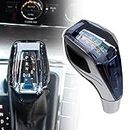 RULLINE Touch-Activated LED Illuminated Crystal Gear Shift Knob Compatible with Most Cars Without Button-Operated Shifters