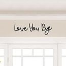 Dripykiaa Love You Bye Wood Sign Home Decor Boho Decor 21.6” Wall Decor Express Love and Warm for Your Family Lovers Wall Art Gift Hallway Entryway Door Valentine Decorations for Home