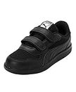 Puma Unisex-Kid -Punch Comfort PS Black-Black Sneaker - 2 UK (39613202)