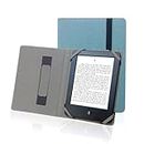 ENJOY-UNIQUE Natural linen Case Cover for 6" ebook Reader universal hemp Case Cover for sony/kobo/tolino/pocketbook 6inch ebook reader (Aegean Blue)