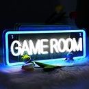Game Room - Insegna al neon alimentata tramite USB, per decorazione da parete, a LED, per sala giochi, camera da letto, zona giochi, grotta dell'uomo, regali per giocatori, ragazzi, icone della zona
