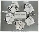 1962 Press Photo Poker card moves at a psychological research by ACE Electronics