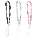 Vanyibro Bling Crystal Beads Mobile Phone Charms,Set of 3 Phone Strap Beads for Stylish Phone Charm Straps