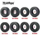 YEAHRUN 22/25/28/30mm Gummi Reifen Rad Reifen für Tamiya 1/14 RC Anhänger Traktor Lkw vorne und