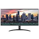 LG 87 cm (34 Inches) UltraWide Full HD (2560 x 1080) Pixels Display - HDR 10, AMD Free sync, IPS with sRGB 95%, Multitasking, Flicker Safe, Reader Mode, HDMI, Headphone Out and Gaming Monitor-34WP500