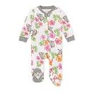 Burt's Bees Baby Baby Girls' Sleep and Play Pjs, 100% Organic Cotton One-Piece Romper Jumpsuit Zip Front Pajamas, Koala Cuties