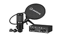 Steinberg Podcast Pack With IXO12 Audio Interface, Studio Condenser Mic, Pop Shield, Cable, Table Top Stand, Cubase AI, Cubasis LE, WaveLab Cast and Steinberg Plus Software