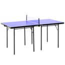 HOMCOM Mini Tavolo Pieghevole Pong Set Ping Pong Portatile Giochi Gioca Sport con Rete