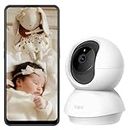 TP-Link Tapo Pan/Tilt AI Smart Home Security Wi-Fi Camera, Baby Monitor, 1080P, Motion & Person Detection, Notifications, Night Vision, SD Card Slot, Voice Control, No hub required (Tapo C200)