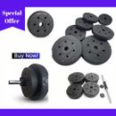 Weight Plates 1 inch Vinyl Dumbbell Plates Barbell Weight Set 2.5KG 5KG 10KG