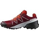 Salomon Men's Speedcross Gore-TEX Trail Running Shoes for Men, Red Dahlia/White/Black, 9.5
