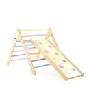 Ariro Pikler Triangle Climbing Frame with Two Sided Ramp | Adjustable Frame with Slide and Climber Ramp for Baby Boys and Girls | for 1yr to 3yr Toddlers | Holds Upto 40kg