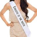 Hubops Employee of The Month Sash for Men & Women. Great for Work Party, Events, Party Supplies, Gifts, Favors, & Decorations. (White)