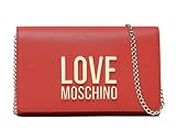 Love Moschino Borsa a Spalla Donna, Rosso, 22X14X5