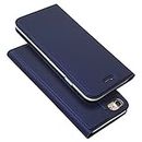 LEMAXELERS iPhone 6S / iPhone 6 Case,iPhone 6S Cover Glitter Bling Plating Pattern Ultra-thin Shockproof Durable PU Leather Flip Wallet Case Magnetic Card Slot Case for iPhone 6S,PY Blue