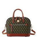 Dooney & Bourke Handbag, Gretta Domed Zip Satchel, Ivy, One Size