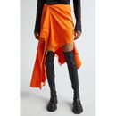 Lace Trim Deconstructed Midi Skirt