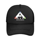 Baseball Cap Ark Survival Evolved Unisex Adjustable Trucker Hat Mesh Breathable Baseball Hats for Men Women Black
